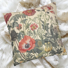 William Morris Wildflowers Pillow, Vintage Floral Throw Pillow, Botanical Accent Pillow for Living Room or Bedroom, Floral Pillow Case