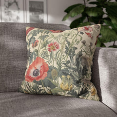 William Morris Wildflowers Pillow, Vintage Floral Throw Pillow, Botanical Accent Pillow for Living Room or Bedroom, Floral Pillow Case