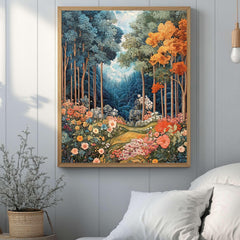 William Morris Summer Forest Art, Living Room Wall Art, Vintage Forest Art Print, Nature Inspired Gallery, William Morris Print