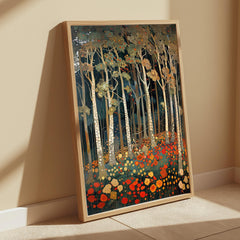 William Morris Forest Wall Art, Floral Woodland Canvas, Botanical Tree Nature Decor, Vintage Style Home Accent, Gift for Nature Lovers