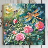 Flower Canvas Art, Vibrant Floral Wall Decor, Modern Boho Artwork for Living Room or Bedroom, Unique Gift for Art Lovers