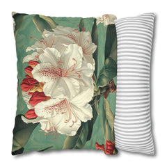 William Morris Rhododendron Pillow, Floral Accent Cushion, Botanical Throw Pillow, Vintage Floral Pillow Case, Nature-Inspired Pillow Cover