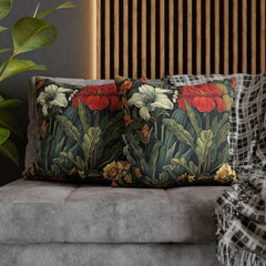 Floral Art Nouveau Throw Pillow or Cover, Botanical Home Decor, Decorative Accent Pillow