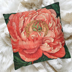 Peony William Morris Pillow, Vintage Floral Pillow Case, Botanical Accent Cushion, Nature-Inspired Home Decor, Floral Throw Pillow Cover
