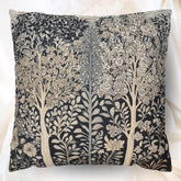 William Morris Forest Pillow, Vintage Botanical Throw Pillow, Neutral Cushion for Living Room, Botanical Accent Pillow for Home Decor