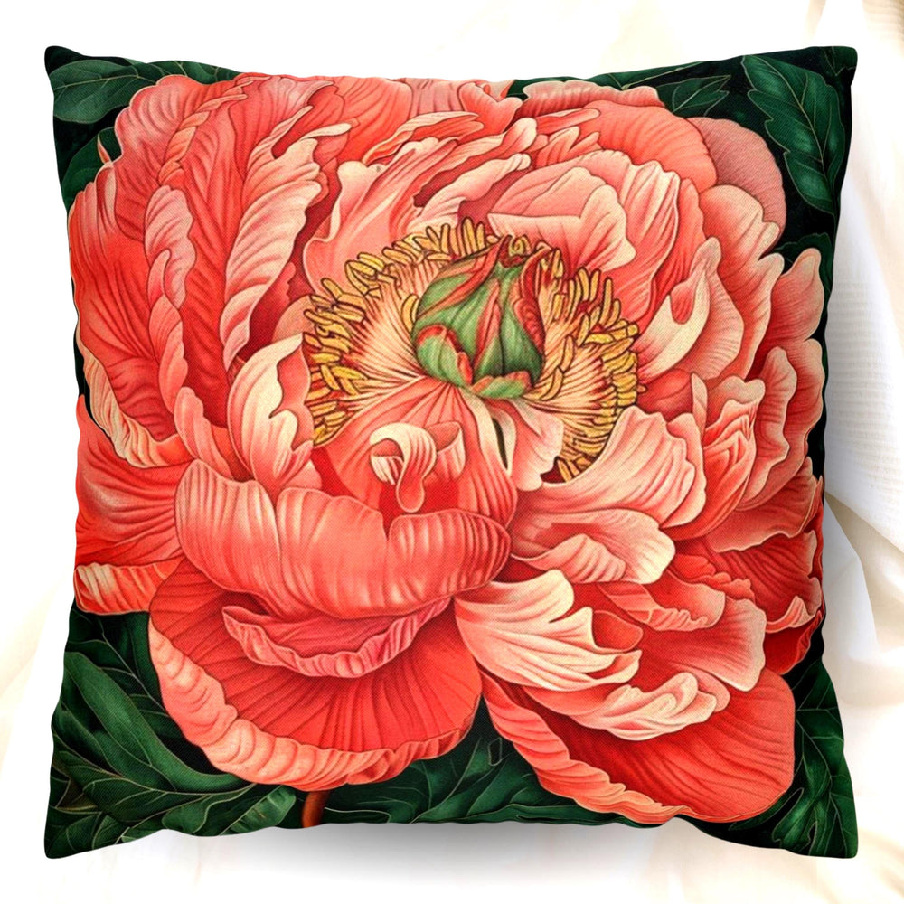 Peony William Morris Pillow, Vintage Floral Pillow Case, Botanical Accent Cushion, Nature-Inspired Home Decor, Floral Throw Pillow Cover