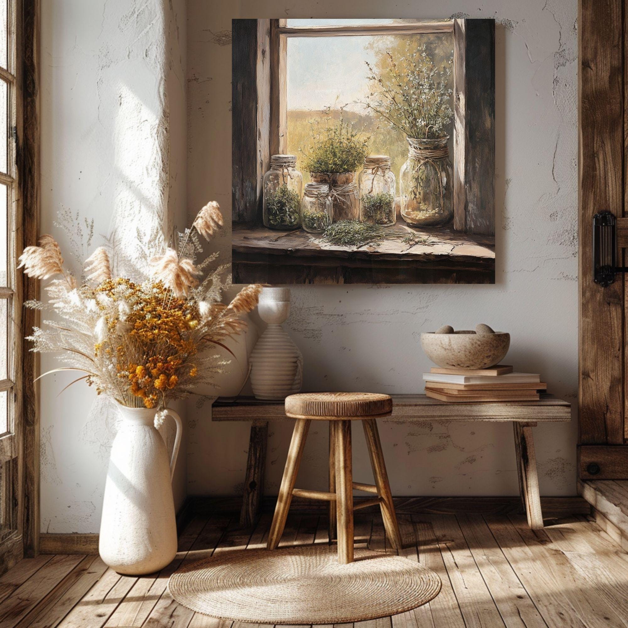 Farmhouse Living Room Wall Art, Rustic Home Decor, Nostalgic Fall Art, Farmhouse Wall Art, Country Home Decor, Fall Canvas Wall Art