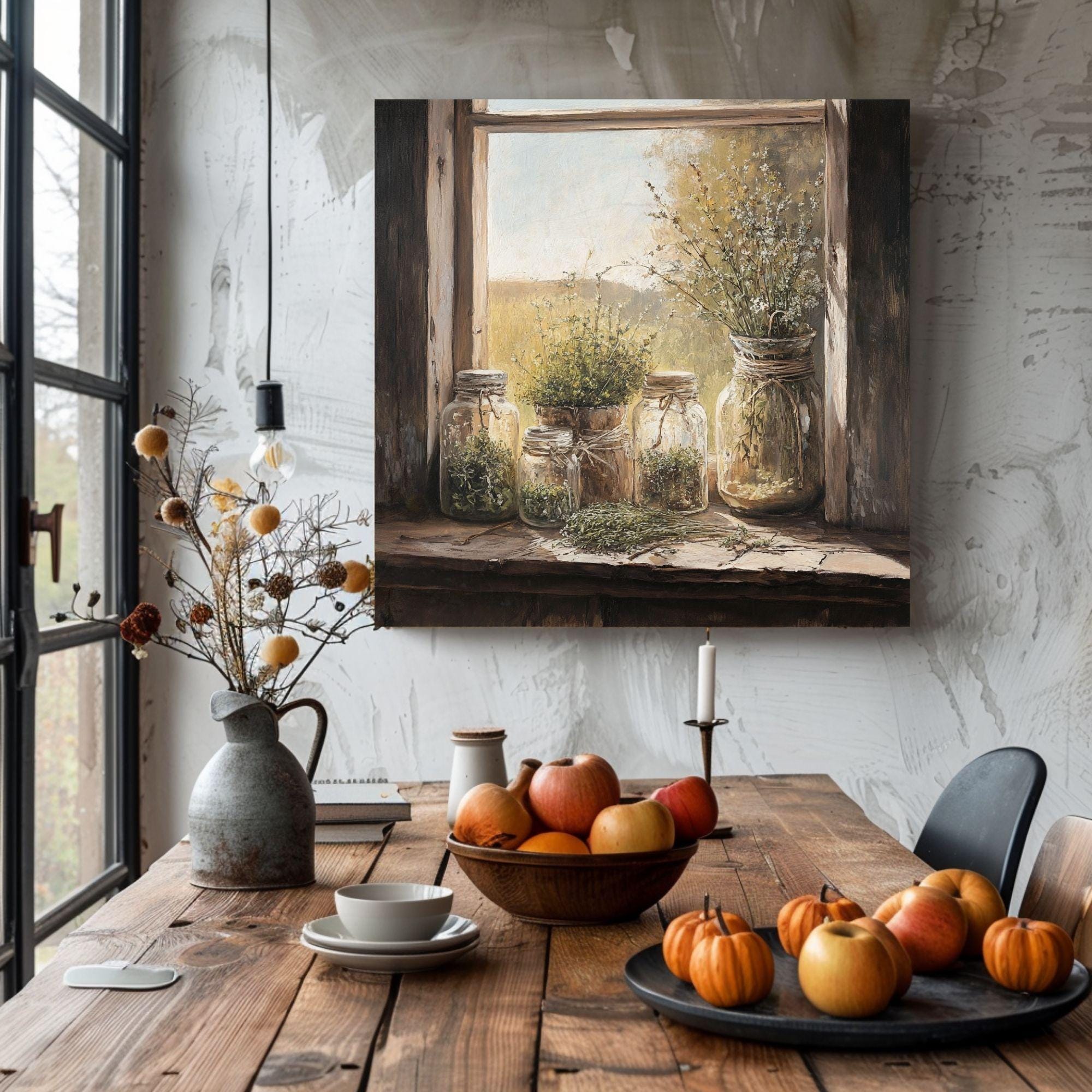 Farmhouse Living Room Wall Art, Rustic Home Decor, Nostalgic Fall Art, Farmhouse Wall Art, Country Home Decor, Fall Canvas Wall Art