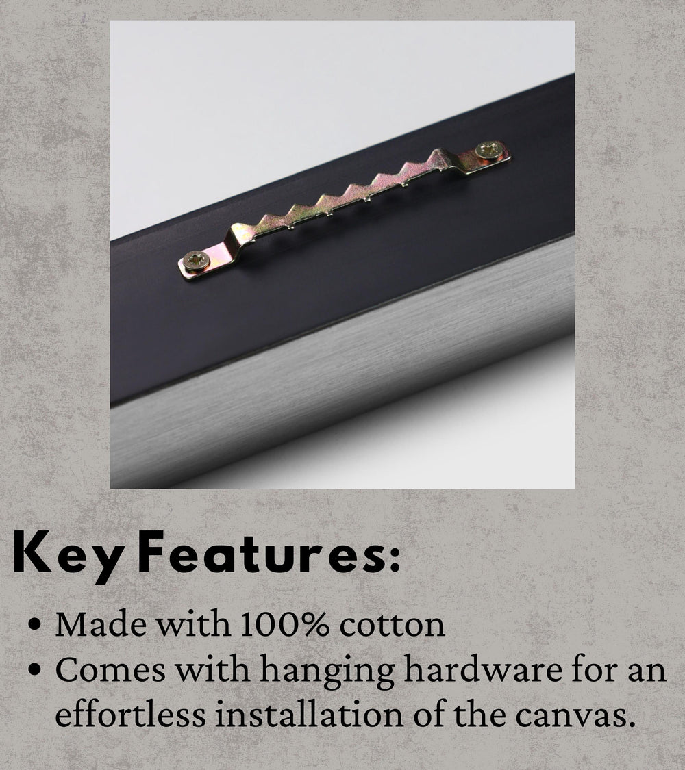 a key features made with 100 % cotton comes with hanging hardware for an effortless