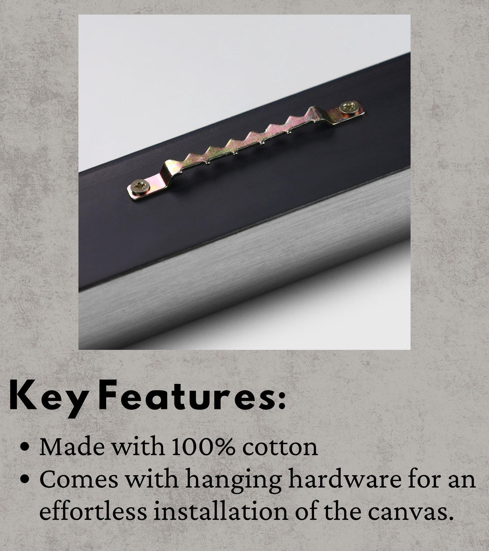 a key features made with 100 % cotton comes with hanging hardware for an effortless