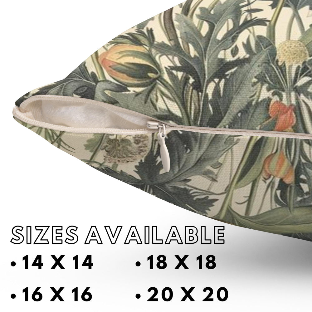 William Morris Wildflowers Pillow, Vintage Floral Throw Pillow, Botanical Accent Pillow for Living Room or Bedroom, Floral Pillow Case