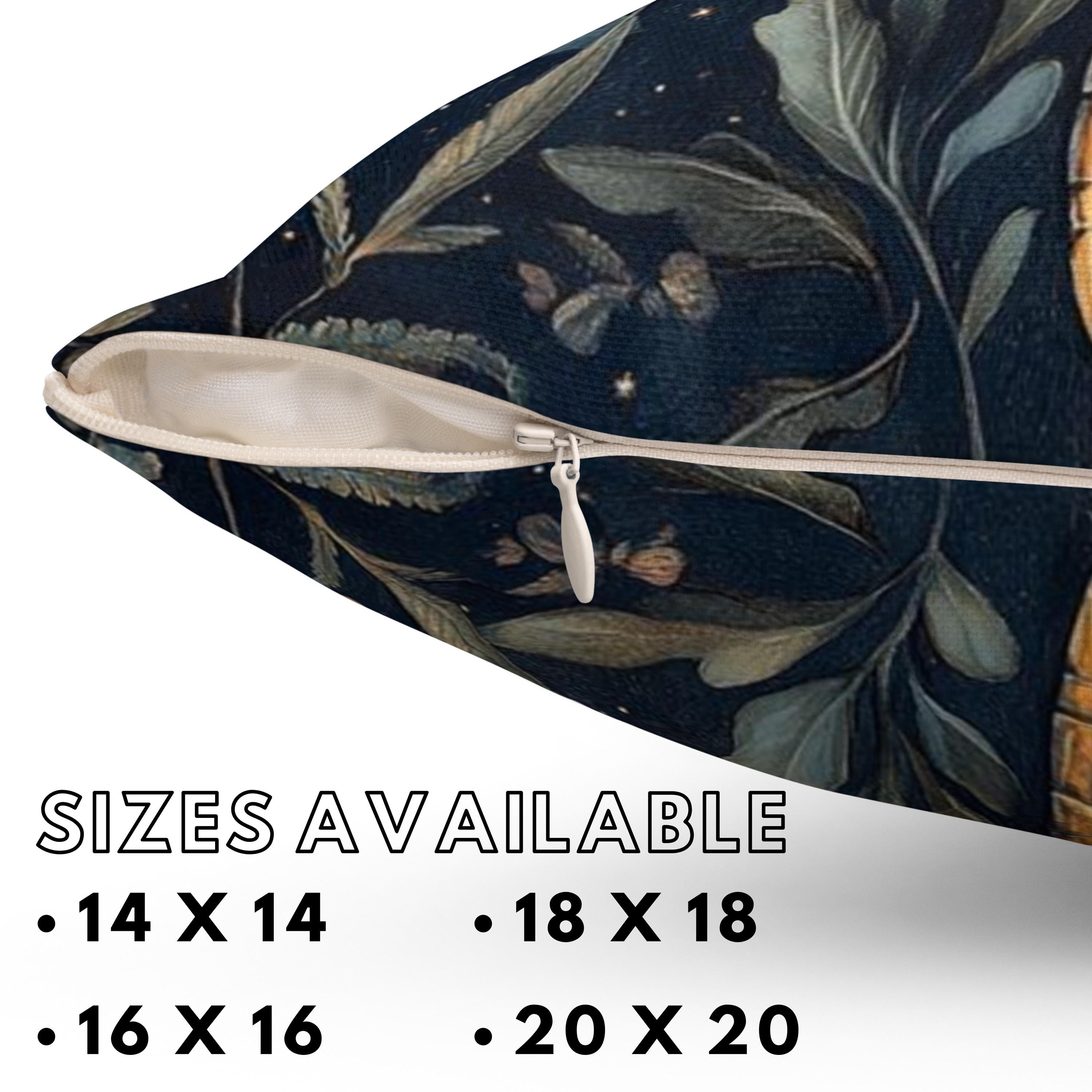 William Morris Dragonfly Pillow, Vintage Insect Accent Pillow, Botanical Throw Pillow, Floral Insect Cushion, Nature-Inspired Pillow Case
