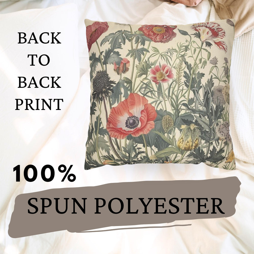 William Morris Wildflowers Pillow, Vintage Floral Throw Pillow, Botanical Accent Pillow for Living Room or Bedroom, Floral Pillow Case