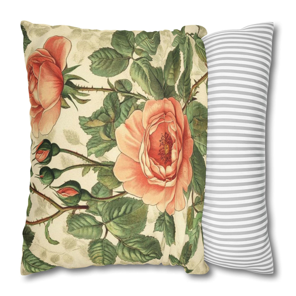 William Morris Rose Pillow, Art Nouveau Floral Pillow Cover for Sofa or Bed, Vintage William Morris Style Cushion, Botanical Throw Pillow