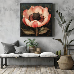 Botanical Canvas Art, Vintage Botanical Horizontal Canvas Art, Rustic Nature-Inspired Artwork, Cottagecore Botanical Print