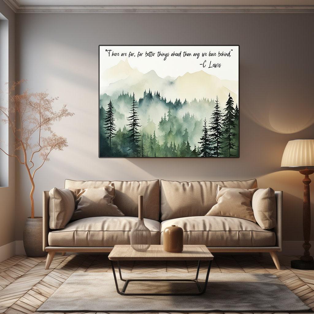 CS Lewis Quote Canvas Art, Inspirational Wall Art, Motivational Poster, Positive Quote Art, Sobriety Gift, Encouragement Gift