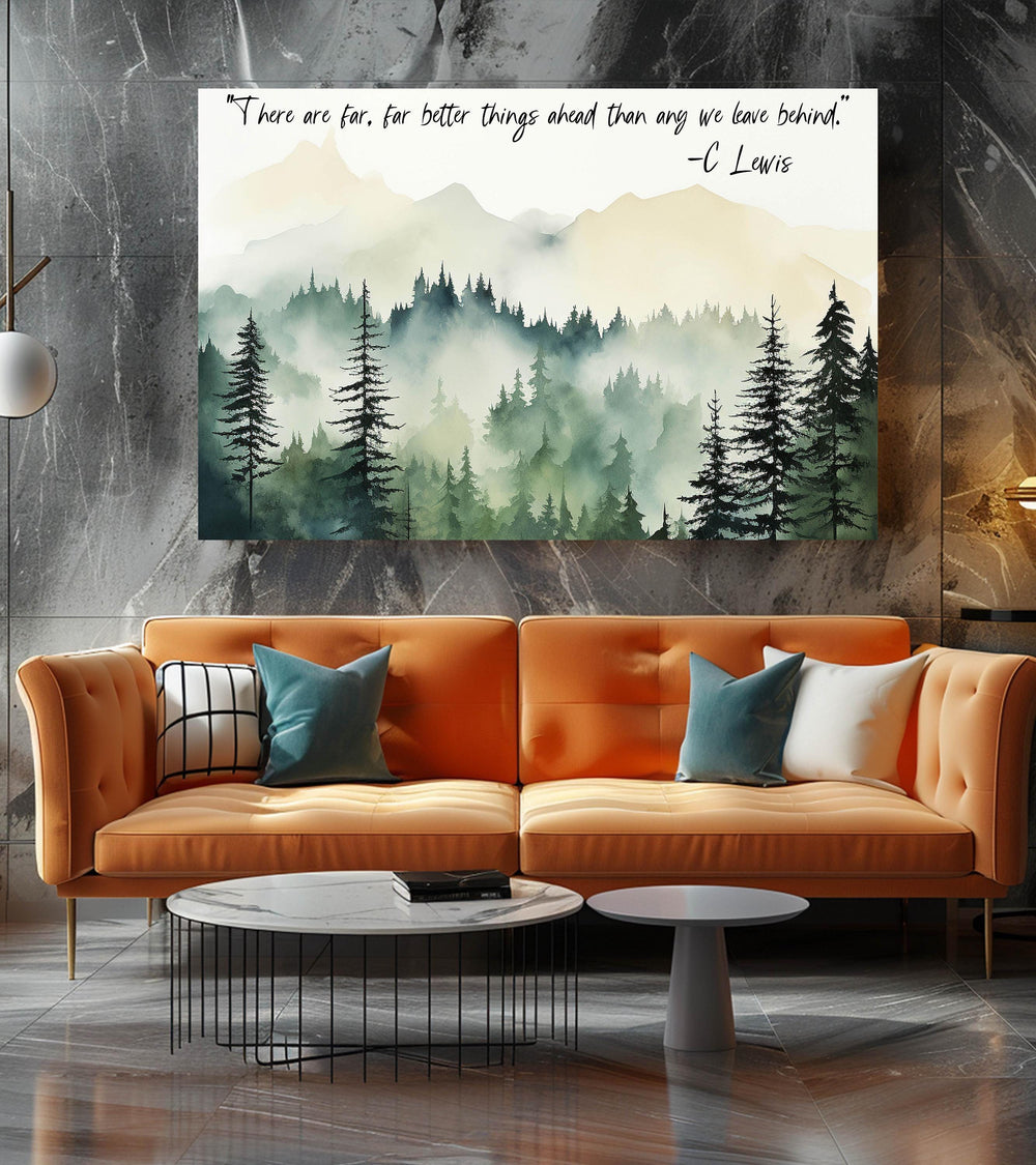 CS Lewis Quote Canvas Art, Inspirational Wall Art, Motivational Poster, Positive Quote Art, Sobriety Gift, Encouragement Gift