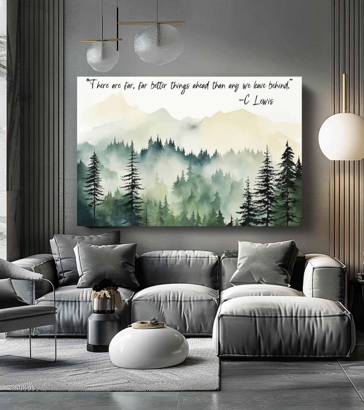 CS Lewis Quote Canvas Art, Inspirational Wall Art, Motivational Poster, Positive Quote Art, Sobriety Gift, Encouragement Gift