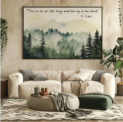 CS Lewis Quote Canvas Art, Inspirational Wall Art, Motivational Poster, Positive Quote Art, Sobriety Gift, Encouragement Gift