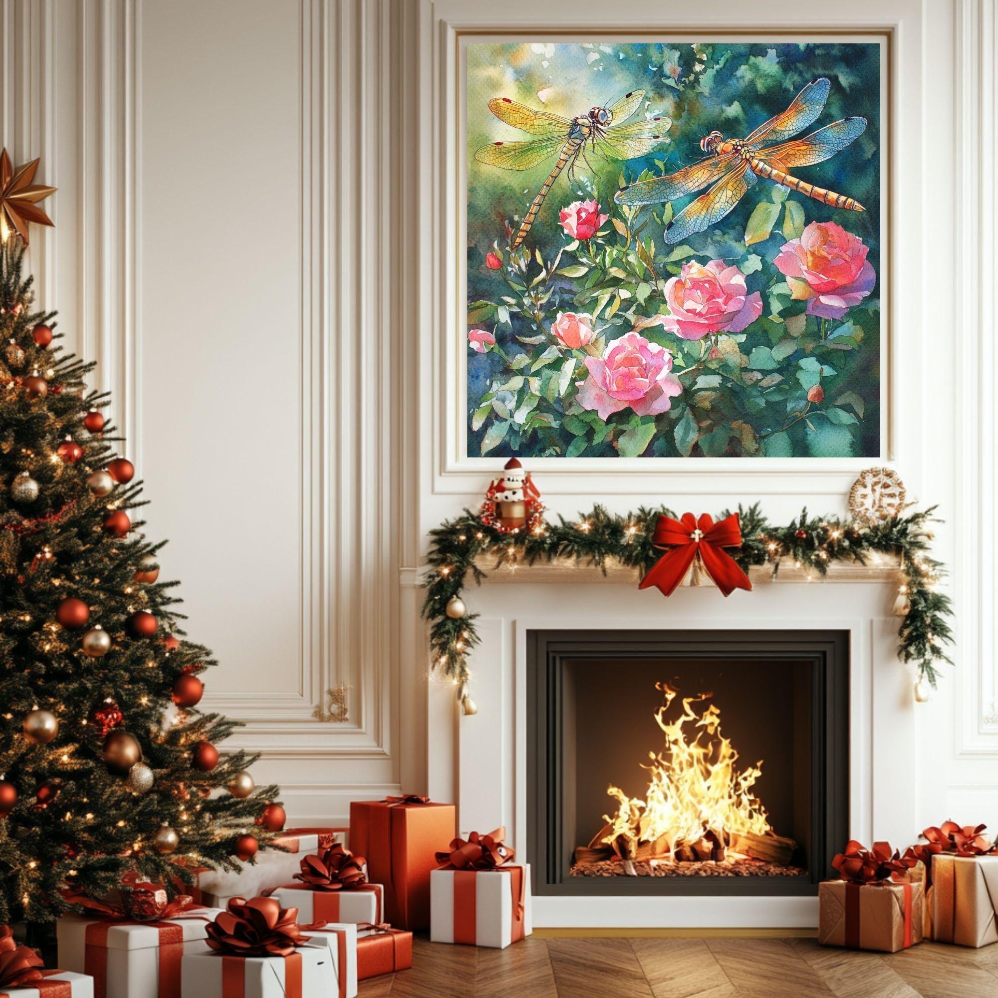 Flower Canvas Art, Vibrant Floral Wall Decor, Modern Boho Artwork for Living Room or Bedroom, Unique Gift for Art Lovers