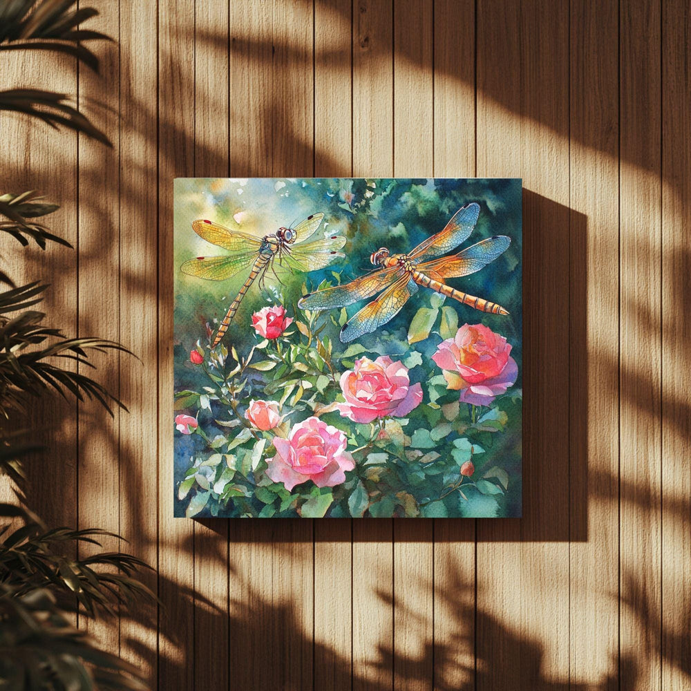 Flower Canvas Art, Vibrant Floral Wall Decor, Modern Boho Artwork for Living Room or Bedroom, Unique Gift for Art Lovers