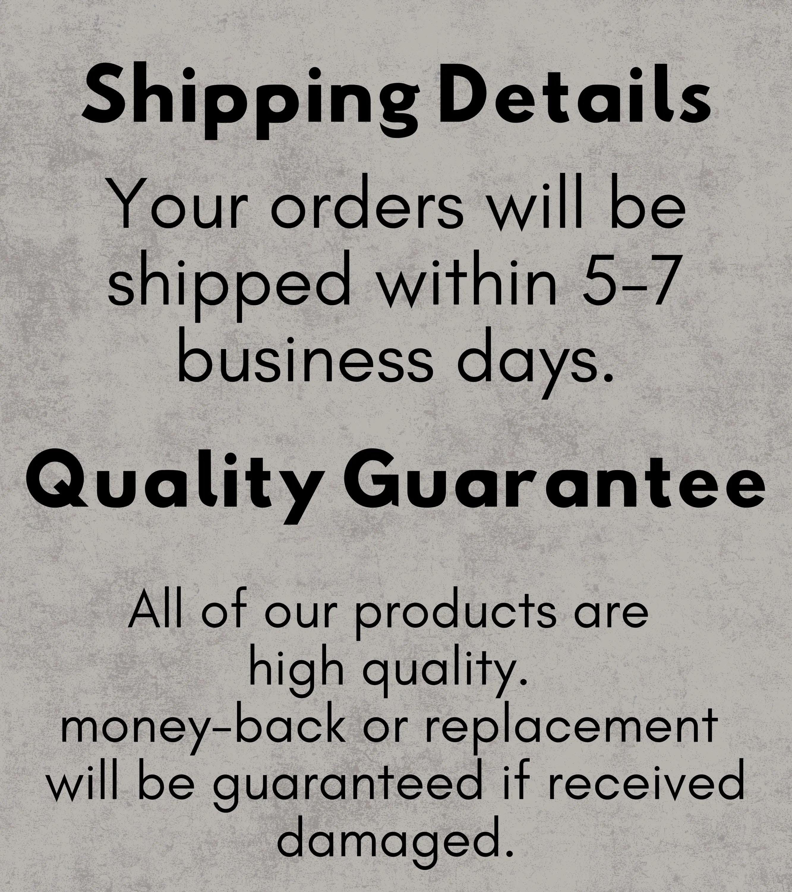 a black and white advertisement for quality guarantee