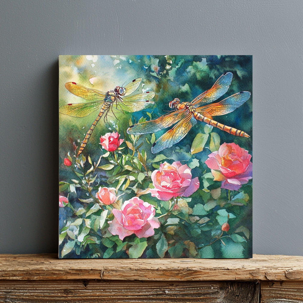 Flower Canvas Art, Vibrant Floral Wall Decor, Modern Boho Artwork for Living Room or Bedroom, Unique Gift for Art Lovers