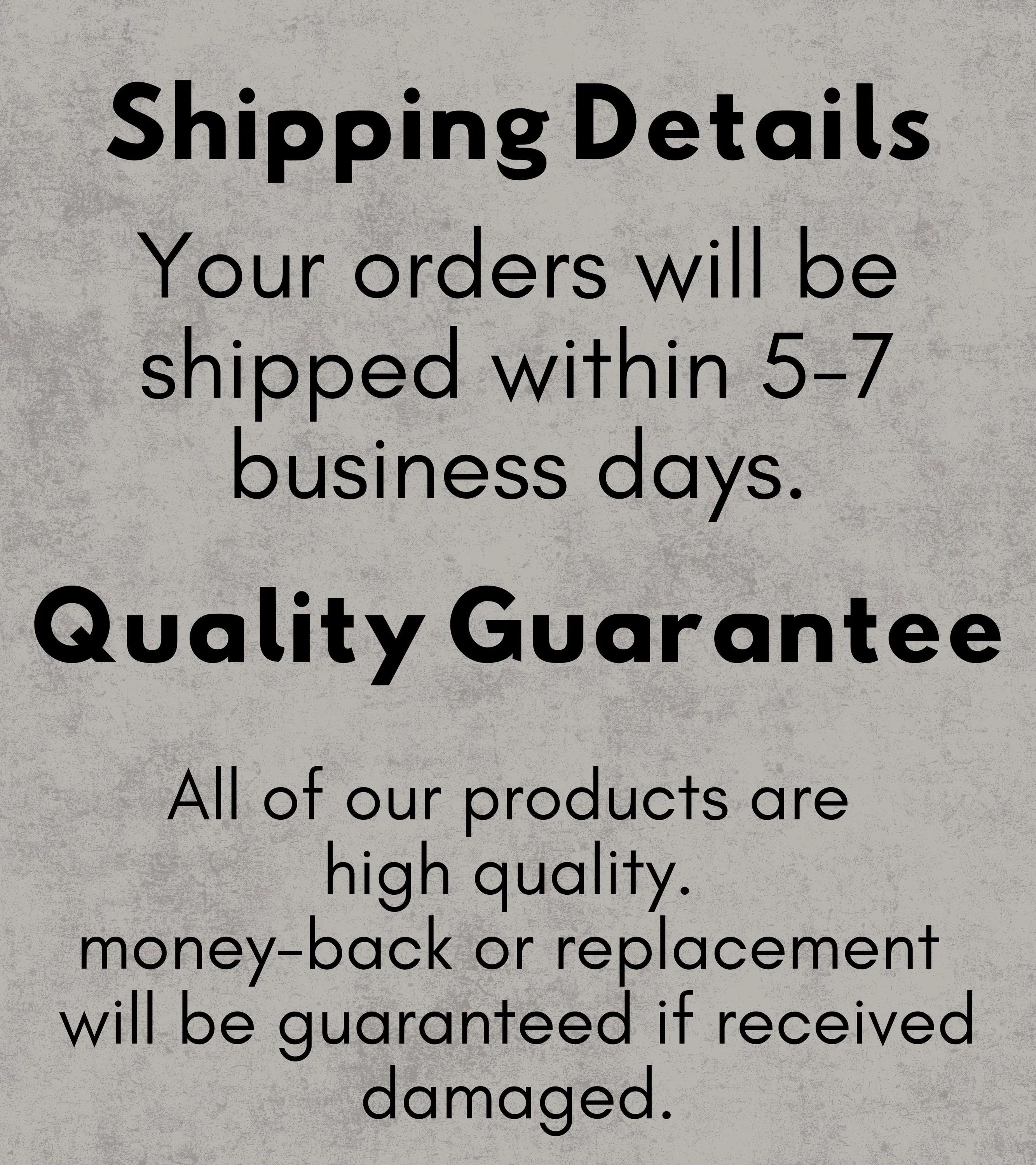 a black and white advertisement for quality guarantee