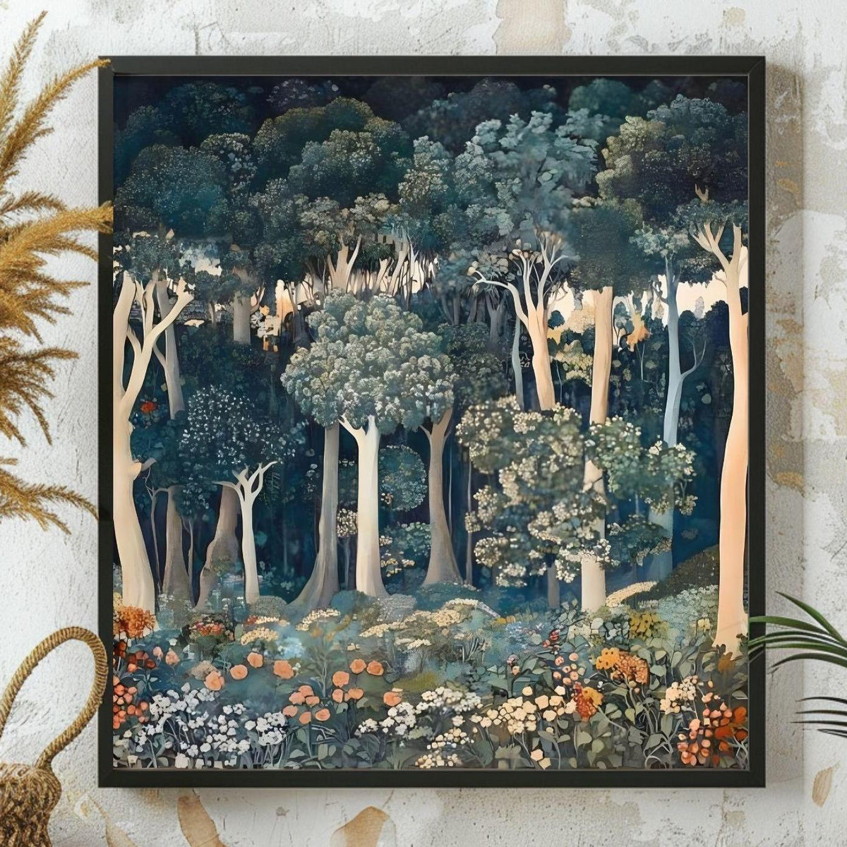 Forest Wall Canvas Art, William Morris Wall Art, Forest Wall Art, Grandma Gift, Nature Wall Art, Aesthetic Wall Art, Vintage Wall Art Canvas