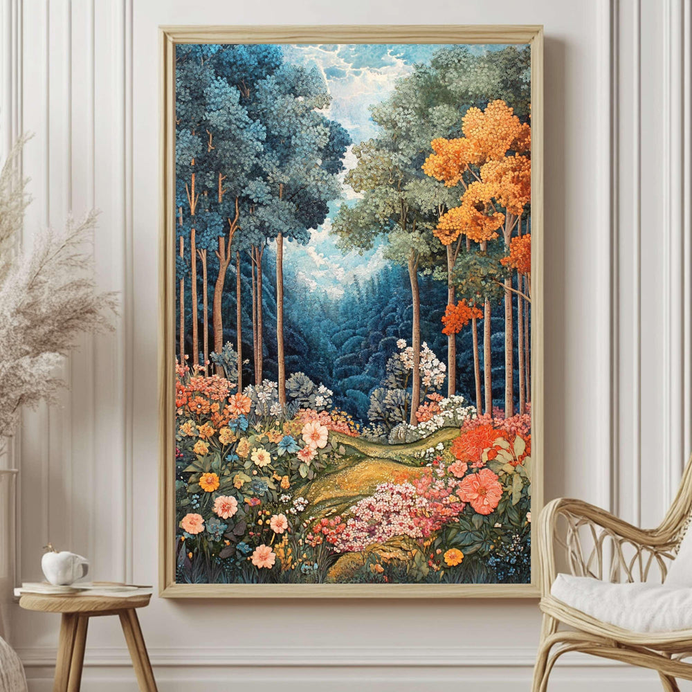 William Morris Summer Forest Art, Living Room Wall Art, Vintage Forest Art Print, Nature Inspired Gallery, William Morris Print
