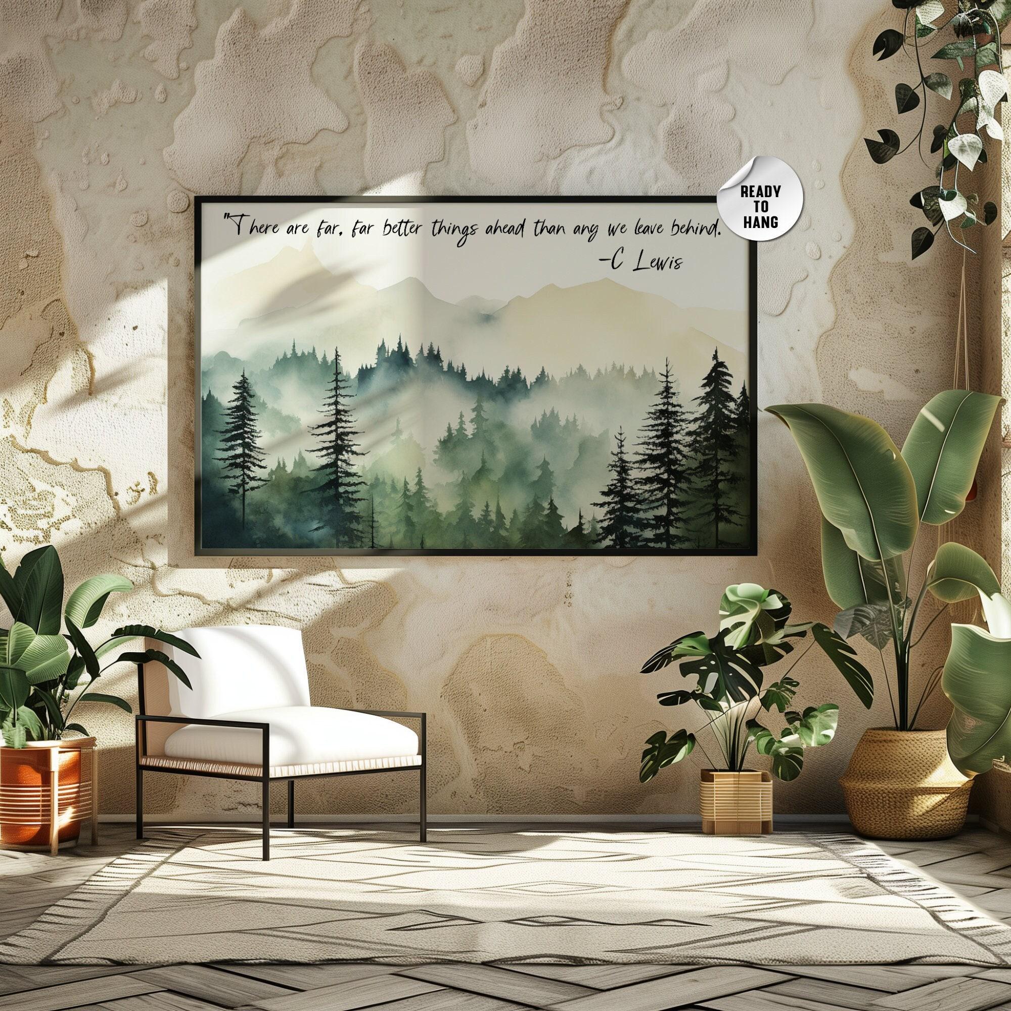CS Lewis Quote Canvas Art, Inspirational Wall Art, Motivational Poster, Positive Quote Art, Sobriety Gift, Encouragement Gift