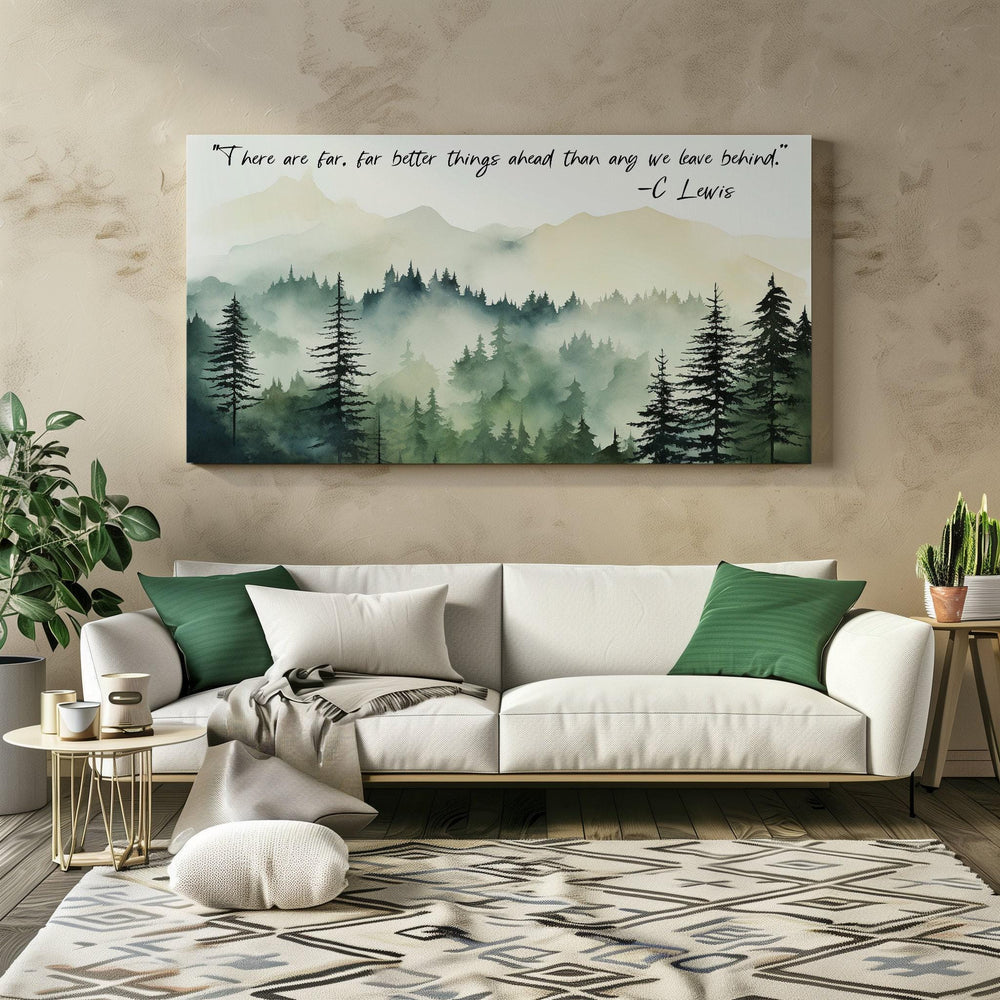 CS Lewis Quote Canvas Art, Inspirational Wall Art, Motivational Poster, Positive Quote Art, Sobriety Gift, Encouragement Gift