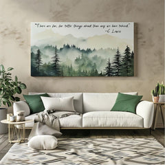CS Lewis Quote Canvas Art, Inspirational Wall Art, Motivational Poster, Positive Quote Art, Sobriety Gift, Encouragement Gift