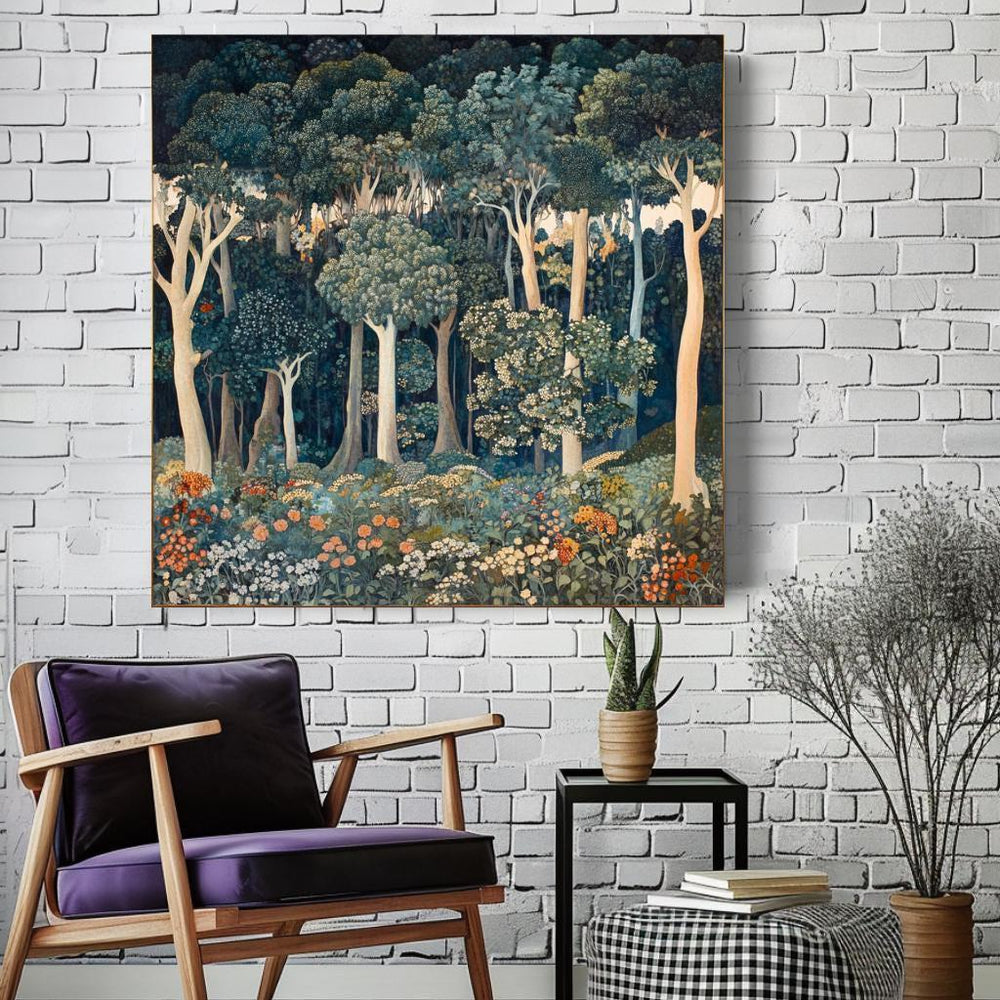 Forest Wall Canvas Art, William Morris Wall Art, Forest Wall Art, Grandma Gift, Nature Wall Art, Aesthetic Wall Art, Vintage Wall Art Canvas