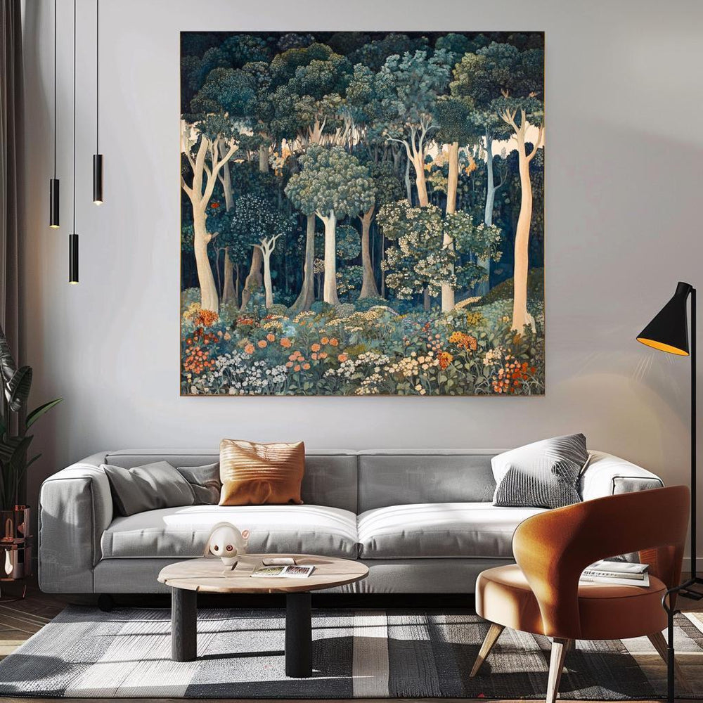 Forest Wall Canvas Art, William Morris Wall Art, Forest Wall Art, Grandma Gift, Nature Wall Art, Aesthetic Wall Art, Vintage Wall Art Canvas