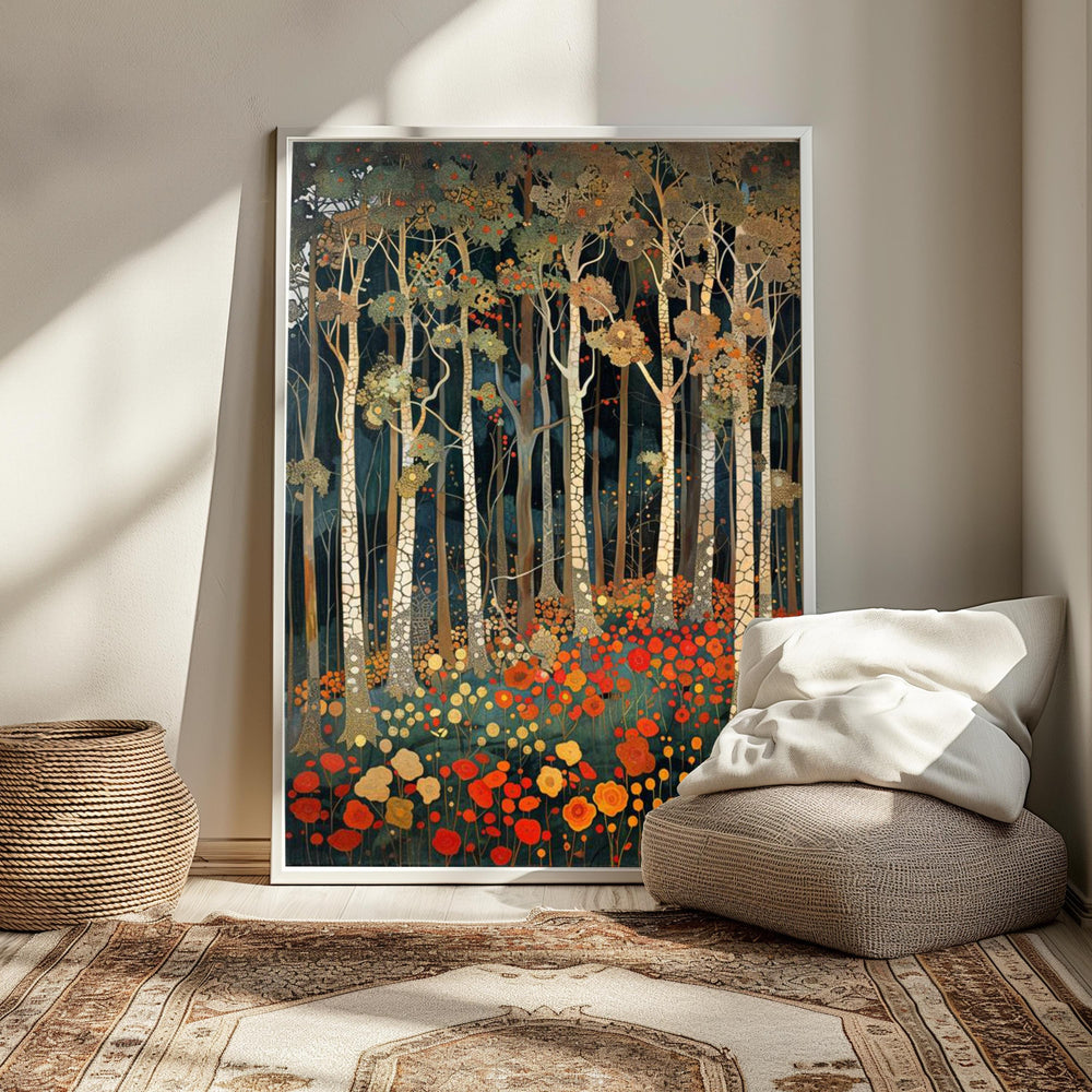 William Morris Forest Wall Art, Floral Woodland Canvas, Botanical Tree Nature Decor, Vintage Style Home Accent, Gift for Nature Lovers