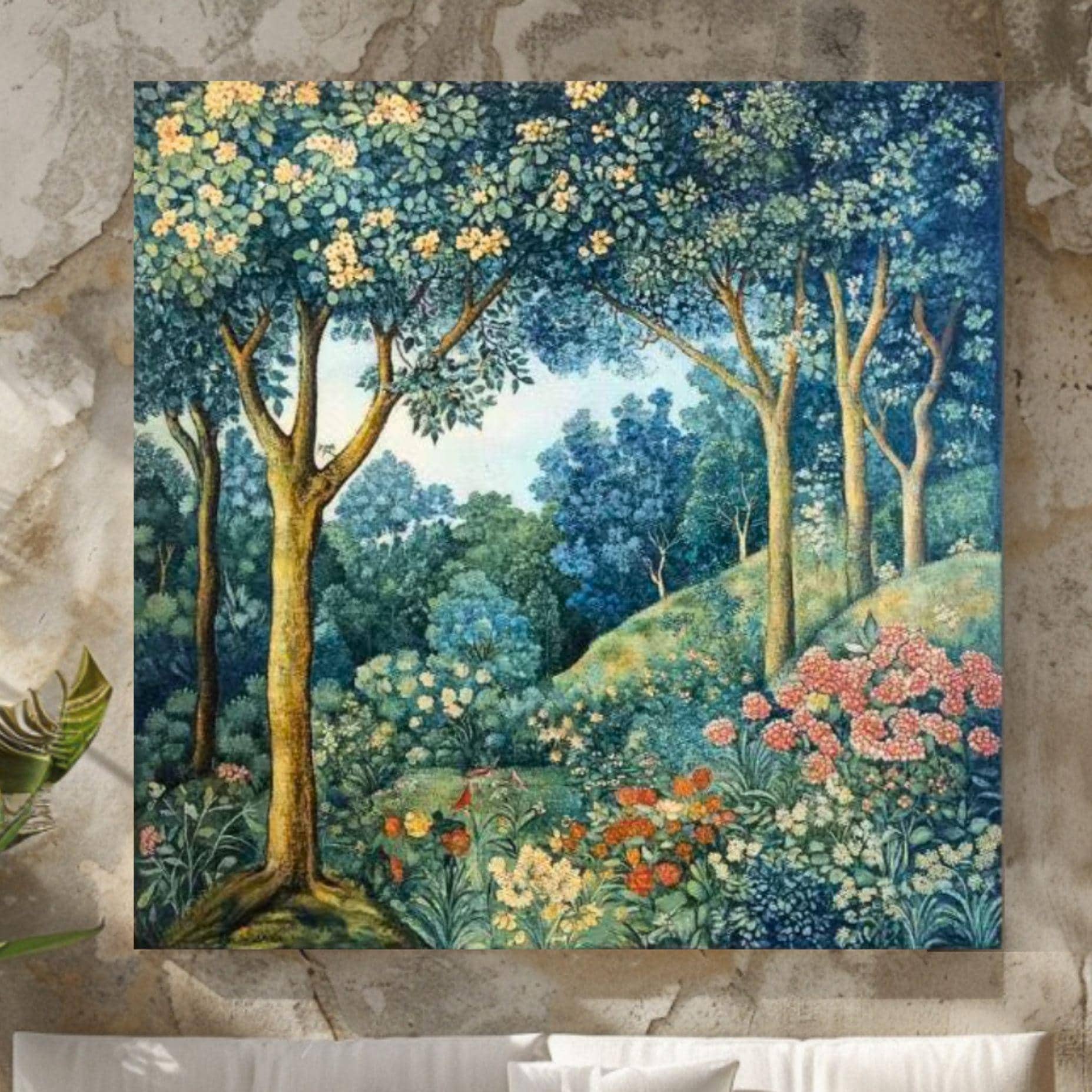 William Morris Wall Art Spring Forest Wall Canvas, Vintage Wall Art, Large Wall Art, Grandma Gift, Nature Wall Art, Aesthetic Wall Art,