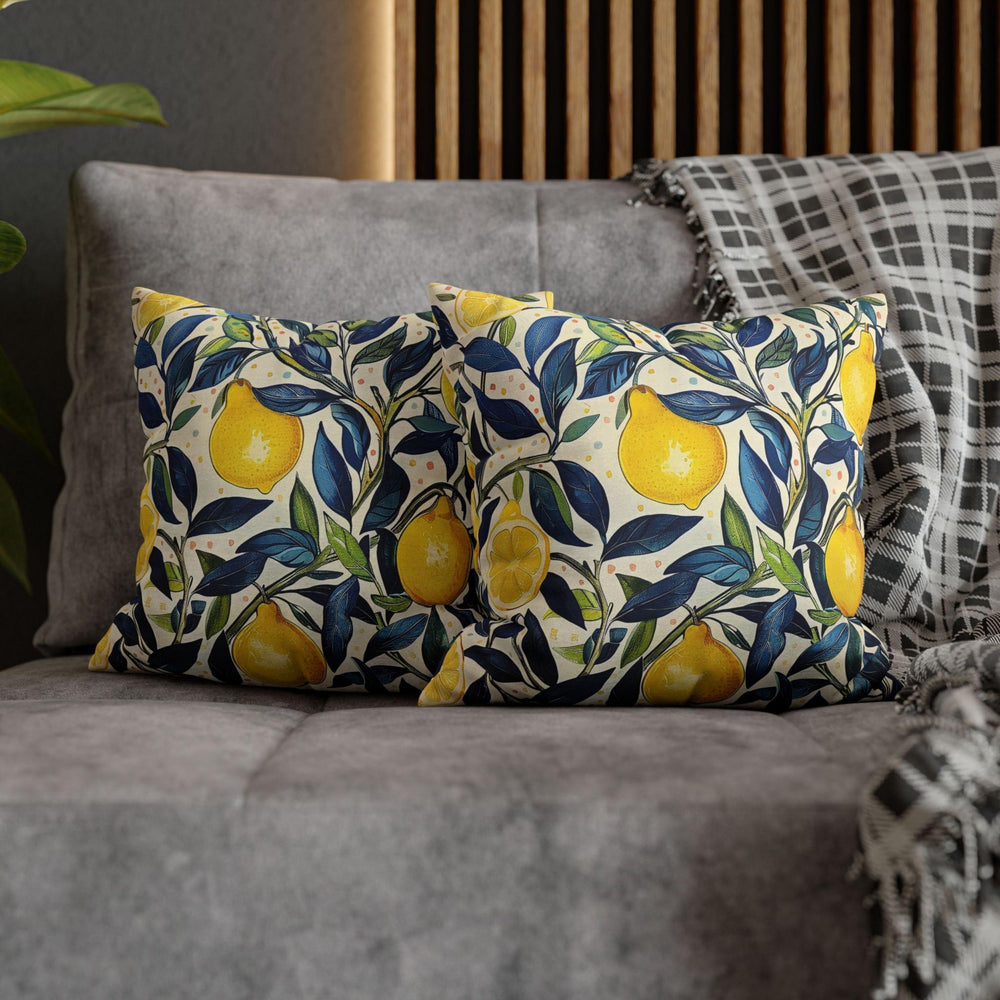 Lemon Tree Pillow William Morris Inspired Throw Cottagecore Flower Botanical Pillow Maximalist Luxury Aesthetic Cute Decor, Morris Inspired