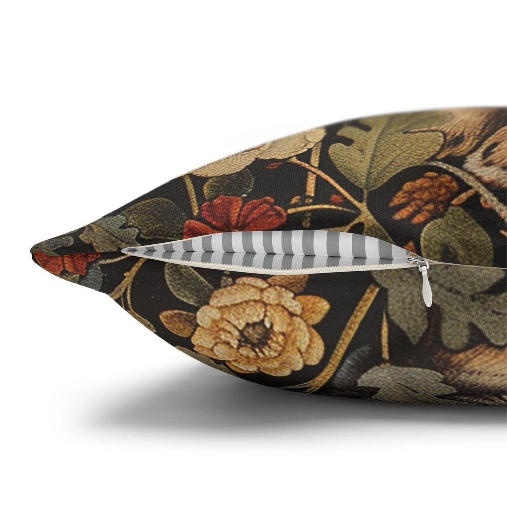 Pillow Vintage Inspired William Morris Rabbit Bunny, Living Room Decor, Bunny Cushion Cover, Autumn Rabbit Pillow, Accent Pillow Bunny