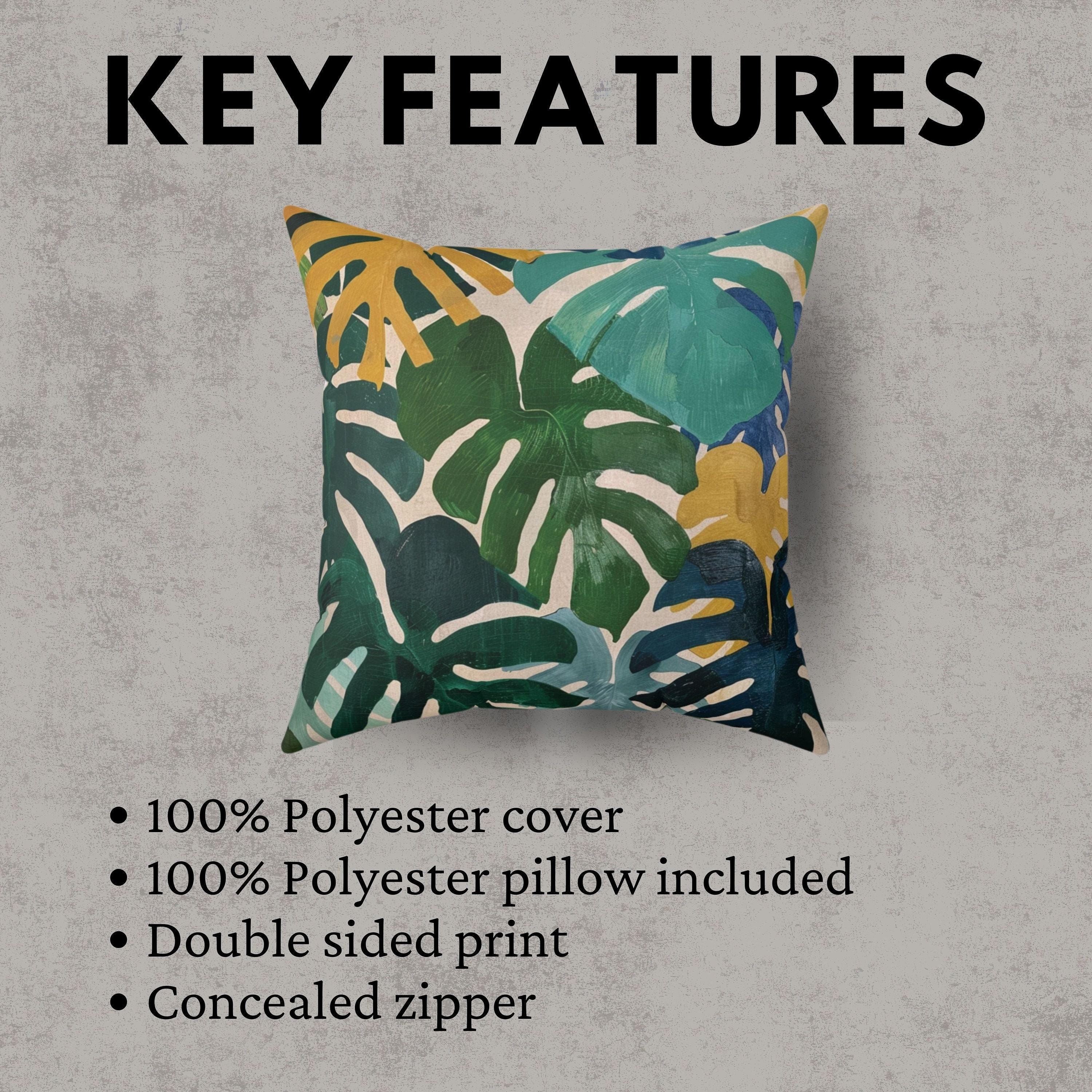 Matisse Inspired Leaves Pillow Green Leaves Pillowcase Abstract Tropical Leaf Pillow Leaf Pattern Throw Pillow Case Palm Tree Throw Pillow