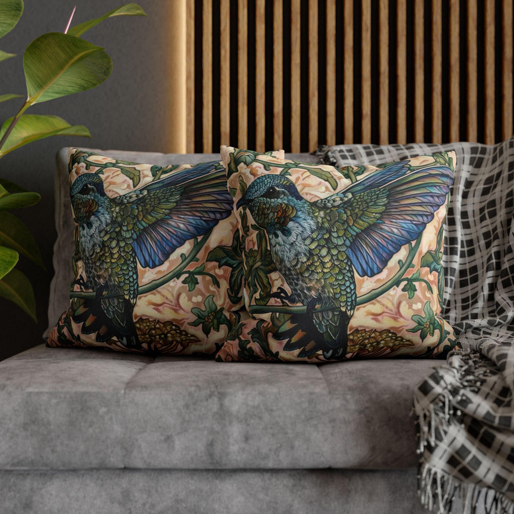 William Morris Blue Bird Pillow, Vintage Bird Accent Cushion, Nature-Inspired Throw Pillow, Decorative Pillow Case for Sofa