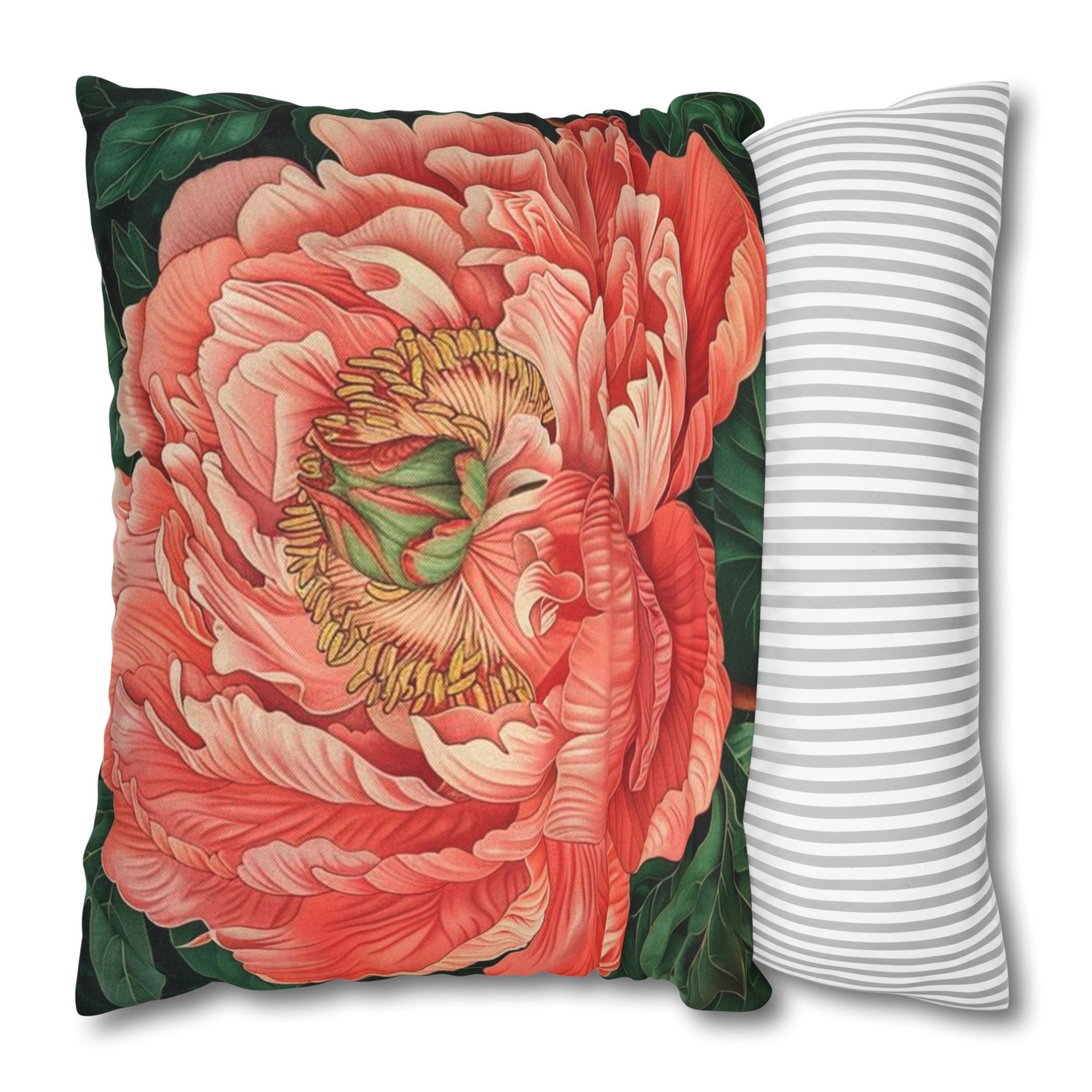 Peony William Morris Pillow, Vintage Floral Pillow Case, Botanical Accent Cushion, Nature-Inspired Home Decor, Floral Throw Pillow Cover