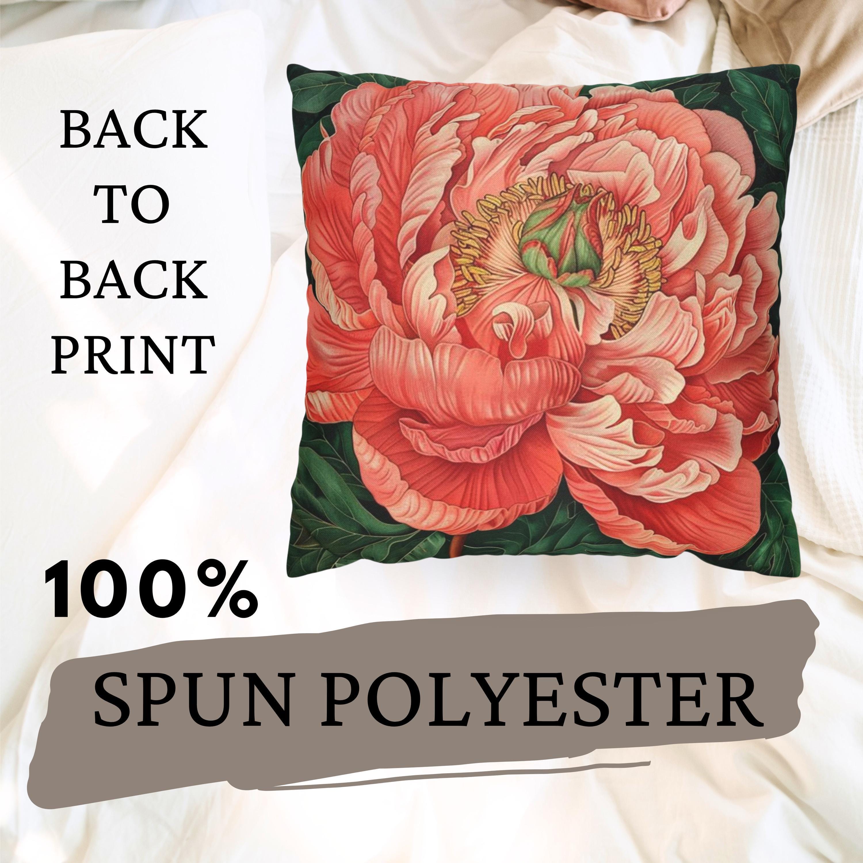 Peony William Morris Pillow, Vintage Floral Pillow Case, Botanical Accent Cushion, Nature-Inspired Home Decor, Floral Throw Pillow Cover