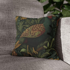 Pheasant Throw Pillow William Morris Bird, Autumn Sofa Accent, Rustic Decorative Pillow, Nature Inspired Home Decor