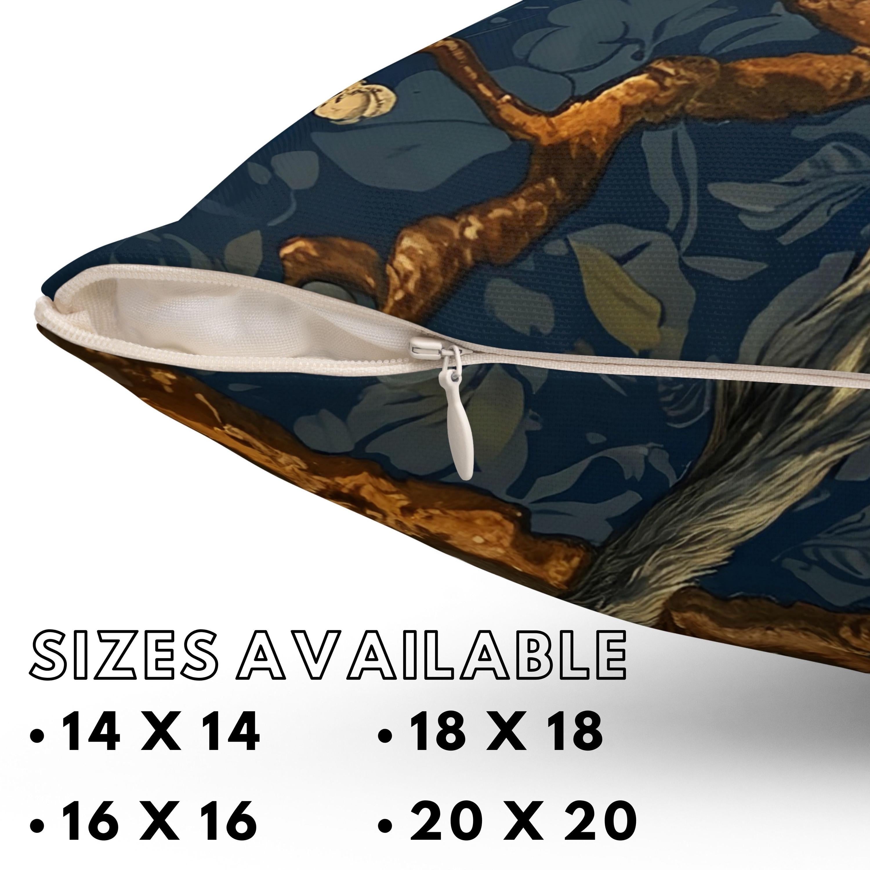 Pillow Inspired William Morris Monkey, Living Room Decor, Monkey Cushion Cover, Living Room Pillow, William Morris Inspired Pillow cover