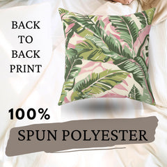 Tropical Pillow Pink And Sage Pillow Palm Leaf Pillow Cover Botanical Cushion Leaf Accent Pillows Tropical Pillow Case Tropical Home decor