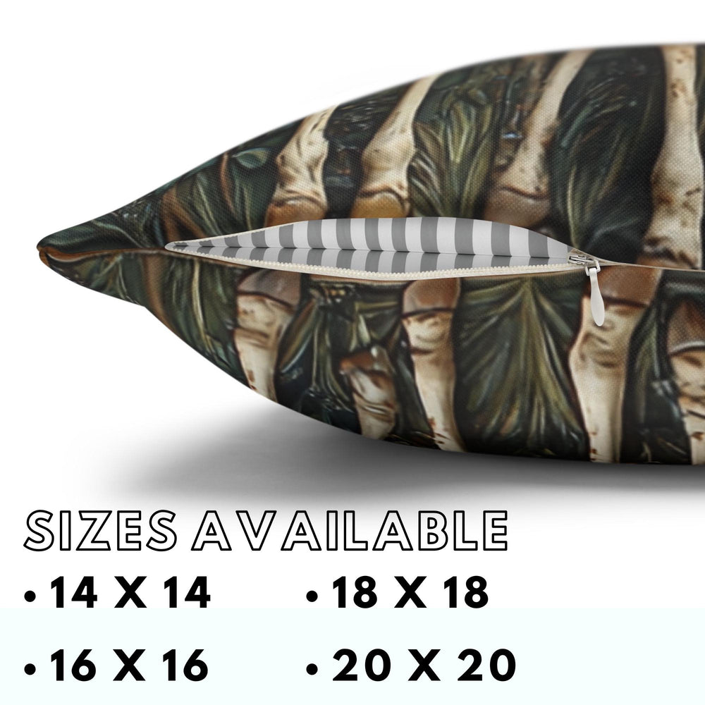 Whimsical Giraffe Family Throw Pillow, Vintage Safari Animal Cushion, Botanical Wildlife Nature Decor, Storybook Accent Pillow