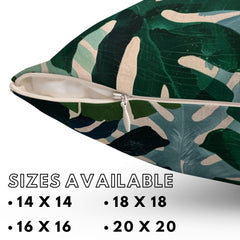 Matisse Inspired Leaves Pillow Green Leaves Pillowcase Abstract Tropical Leaf Pillow Leaf Pattern Throw Pillow Case Palm Tree Throw Pillow