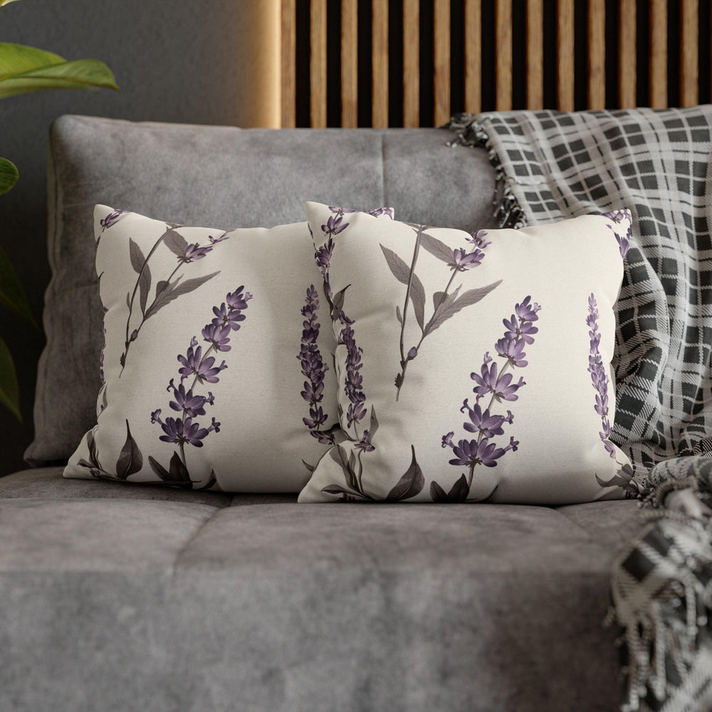 Lavender Throw Pillow Purple Floral Cushion Lavender Pillow Case Purple Floral Decor Indoor Outdoor Pillow Cover Floral Pillow Accent