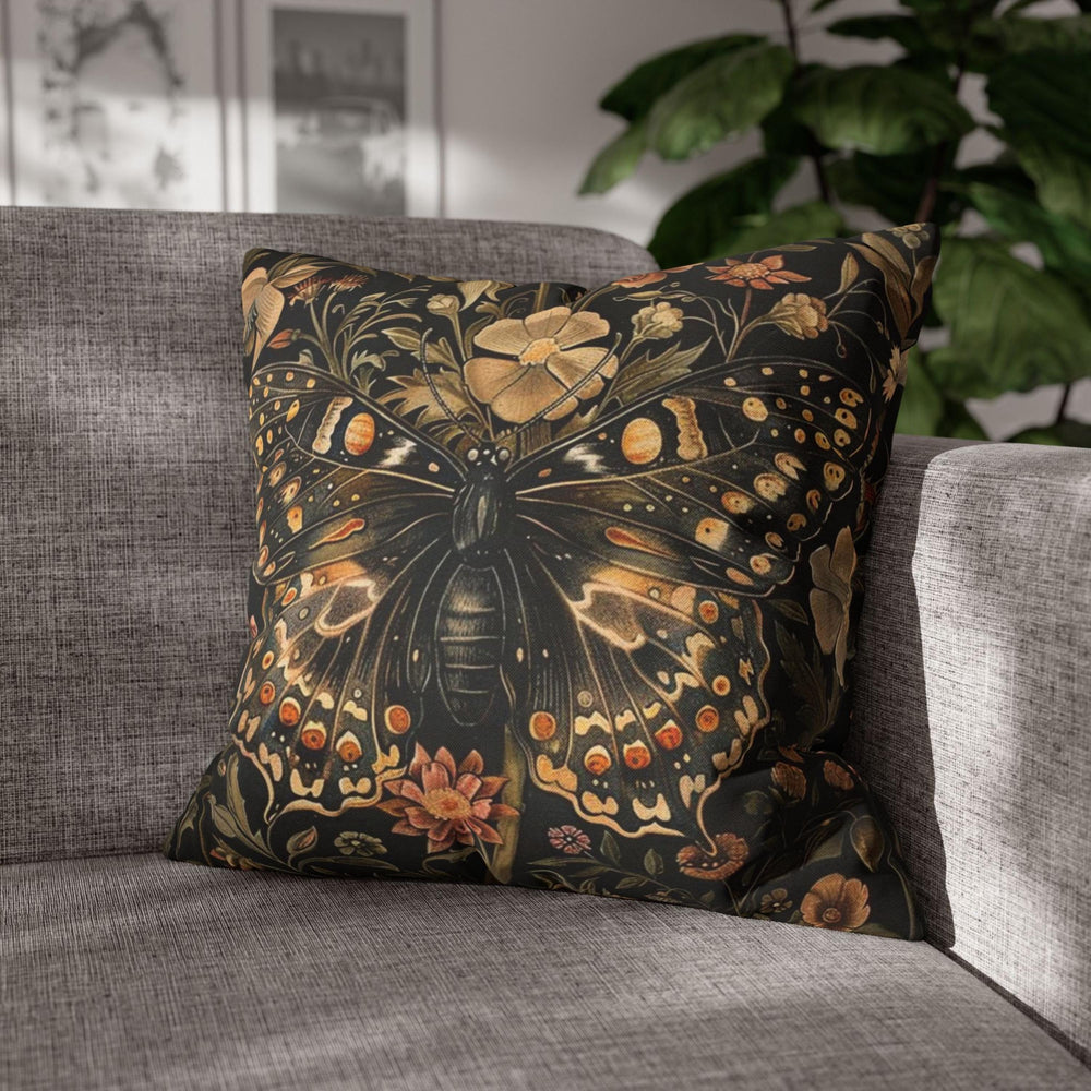 William Morris Butterfly Pillow Cover, Vintage Floral Accent Pillow